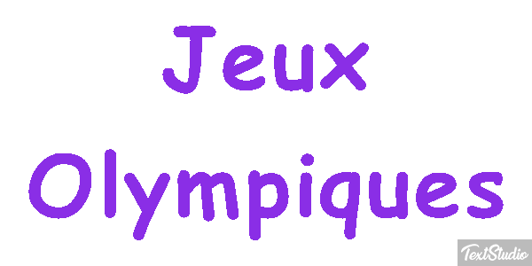 Jeux Olympiques Efecto de texto