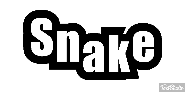 Snake Effet de texte