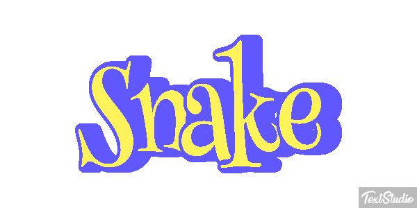Snake Effet de texte