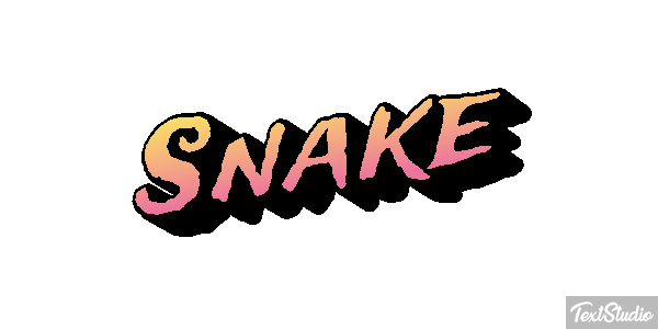 Snake Effet de texte