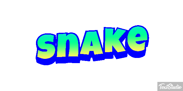 Snake Effet de texte