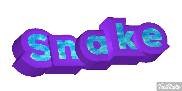 Snake Effet de texte