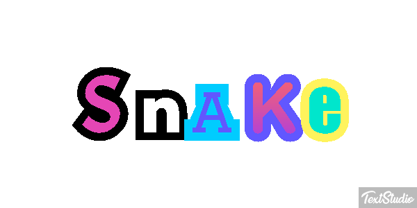 Snake Effet de texte