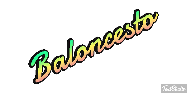 Baloncesto Efecto de texto