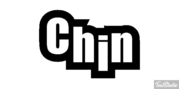 Chin Efecto de texto