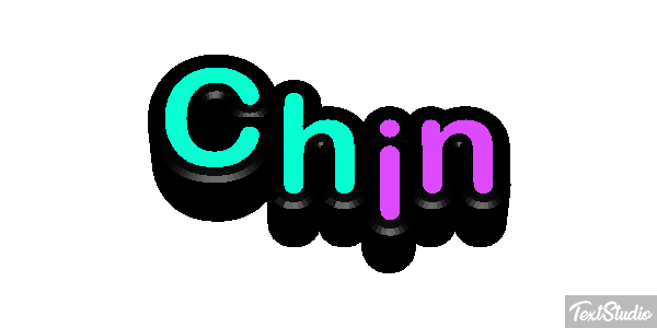 Chin Efecto de texto