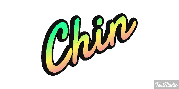 Chin Efecto de texto
