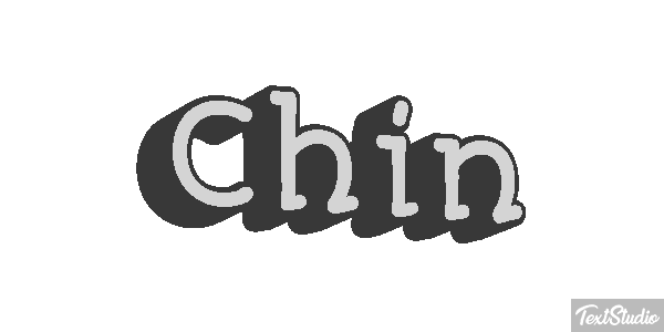 Chin Efecto de texto