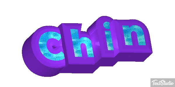 Chin Efecto de texto