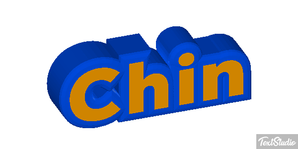 Chin Efecto de texto