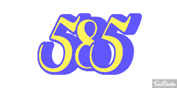 585 Tekst effect