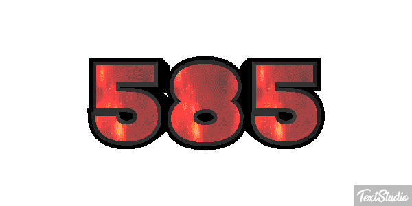 585 Tekst effect