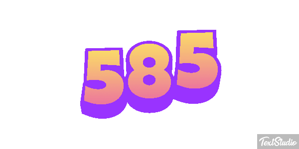 585 Tekst effect