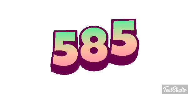 585 Tekst effect