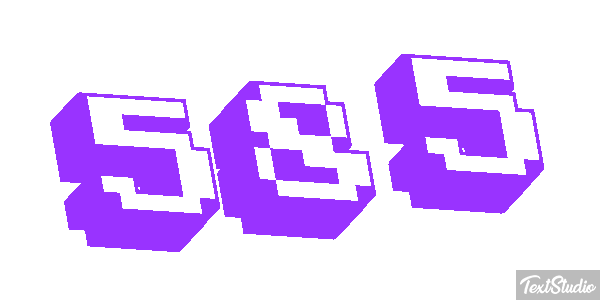 585 Tekst effect