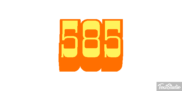 585 Tekst effect