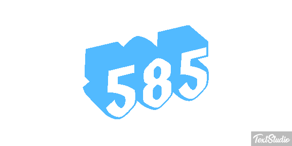 585 Tekst effect