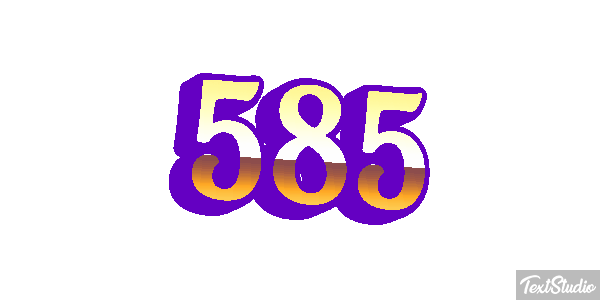585 Tekst effect