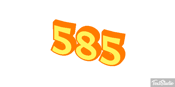 585 Tekst effect