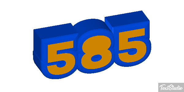 585 Tekst effect