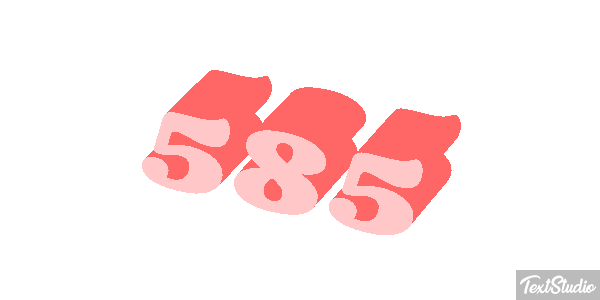 585 Tekst effect