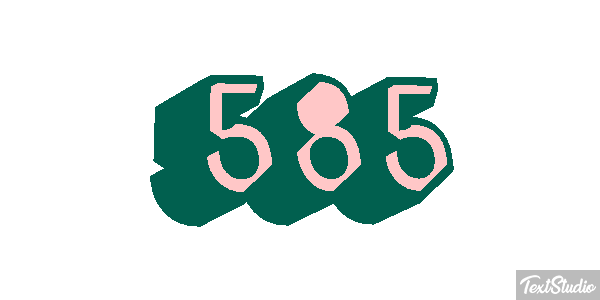 585 Tekst effect