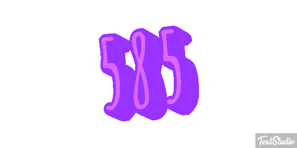 585 Tekst effect