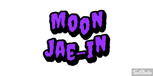 Moon Jae-in Texteffekt