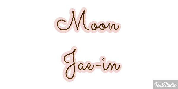 Moon Jae-in Texteffekt