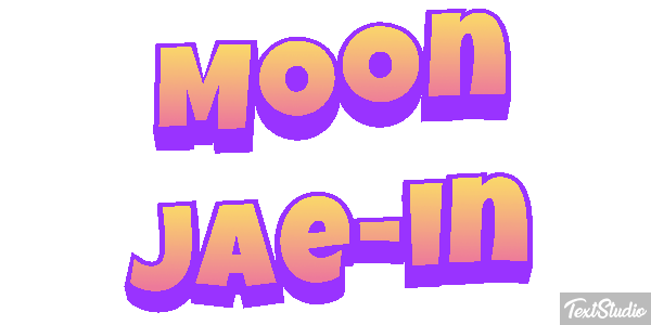 Moon Jae-in Texteffekt