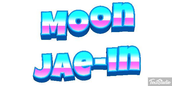 Moon Jae-in Texteffekt