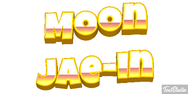 Moon Jae-in Texteffekt