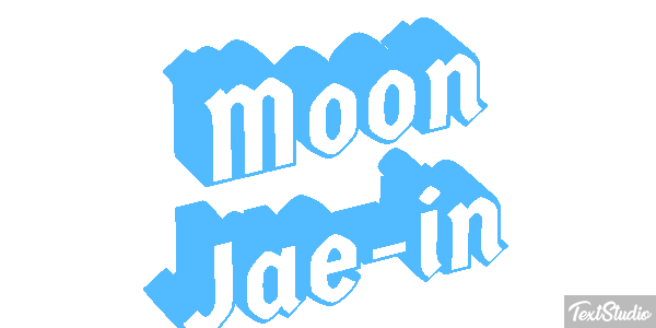 Moon Jae-in Texteffekt