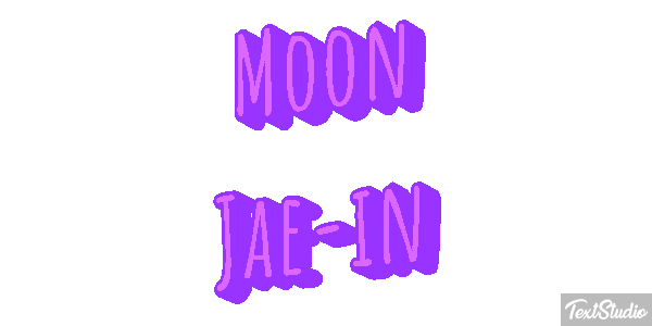 Moon Jae-in Texteffekt
