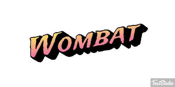 Wombat テキスト効果
