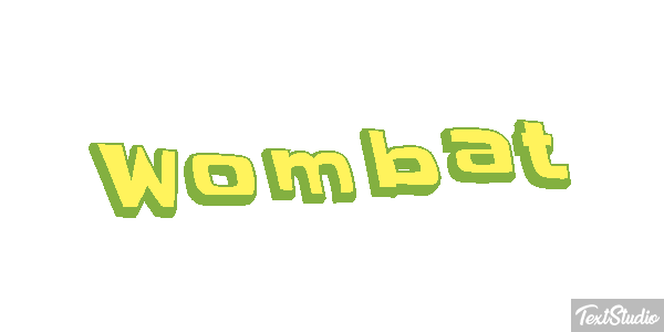 Wombat テキスト効果