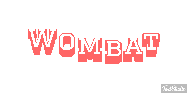Wombat テキスト効果