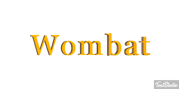 Wombat テキスト効果