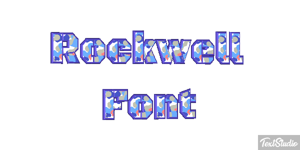 Rockwell Font Metin efekti