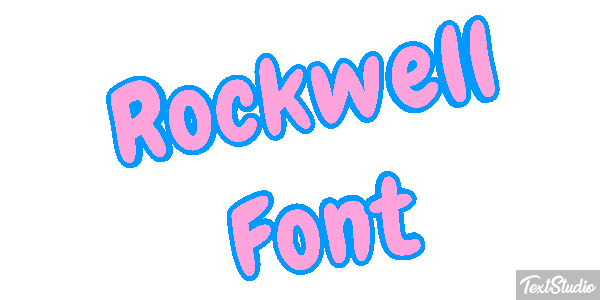 Rockwell Font Metin efekti