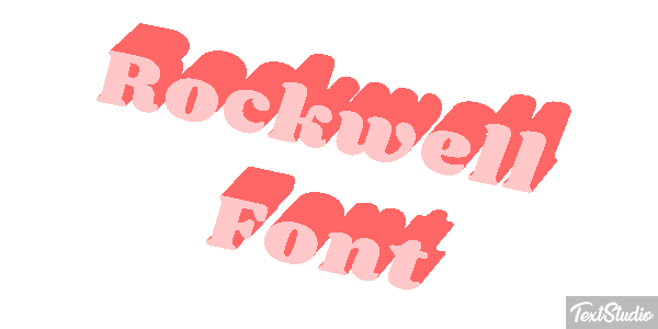 Rockwell Font Metin efekti