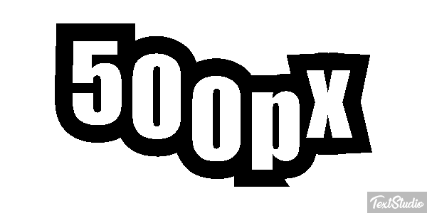 500px Efecto de texto