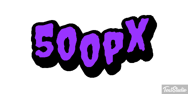 500px Efecto de texto