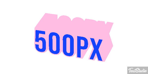 500px Efecto de texto