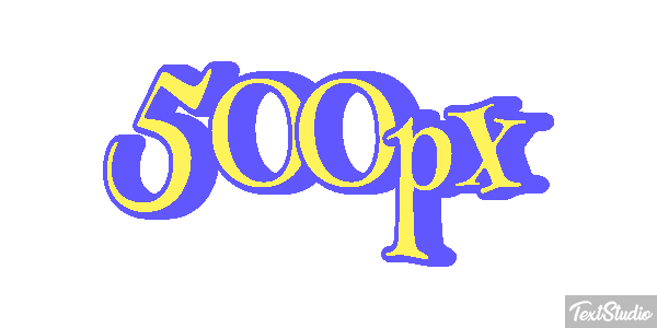 500px Efecto de texto