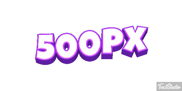 500px Efecto de texto