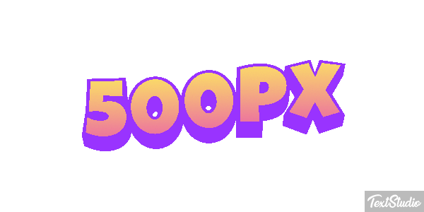 500px Efecto de texto