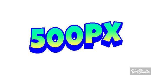 500px Efecto de texto