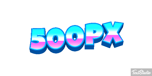 500px Efecto de texto