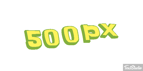 500px Efecto de texto